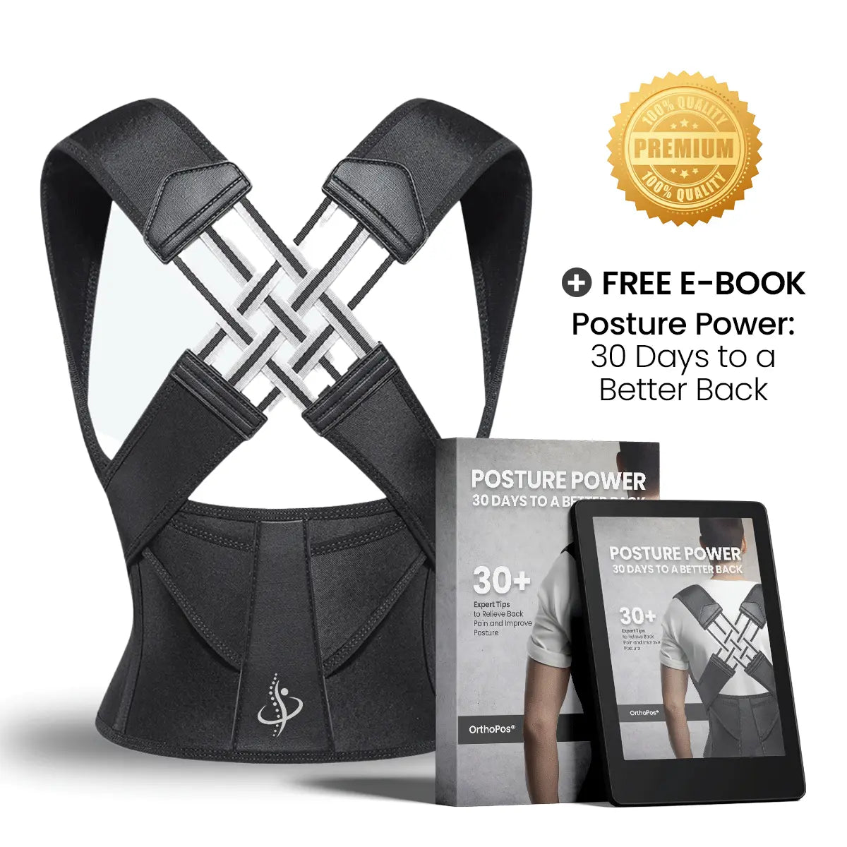 Posture Corrector – Instantly Improve Your Posture! (Buy 1, Get 1 Free)