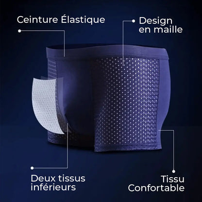 Lot de Boxers en Fibre de Bambou Buelo™ (5 Achetés, 5 Offerts)